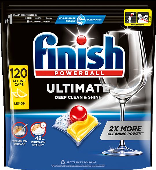 Таблетки за съдомиялна All in One лимон- 150бр. (FINISH)