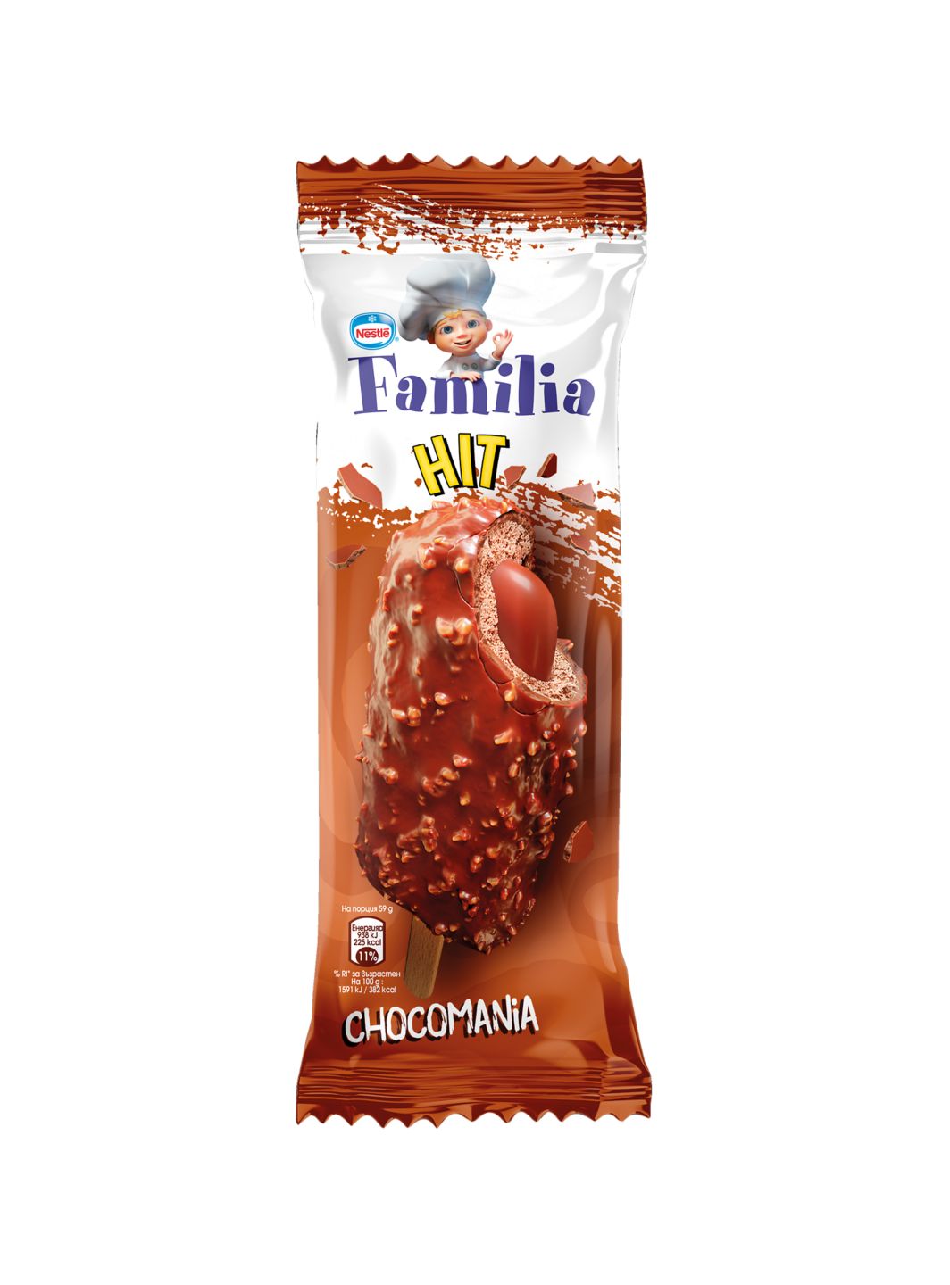 Сладолед Chocomania различни вкусове (Familiа Hit)