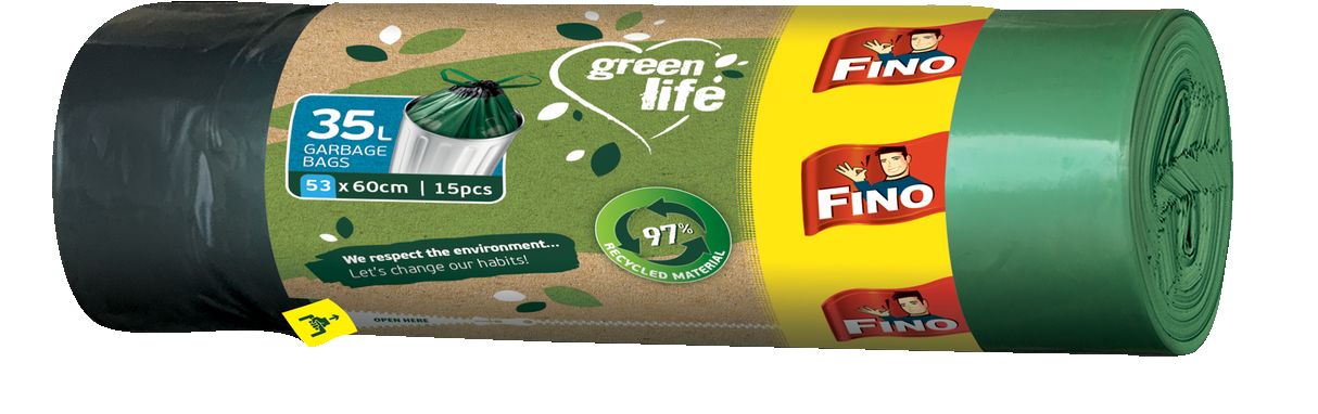 Торби за смет Green Life с връзки (Fino)