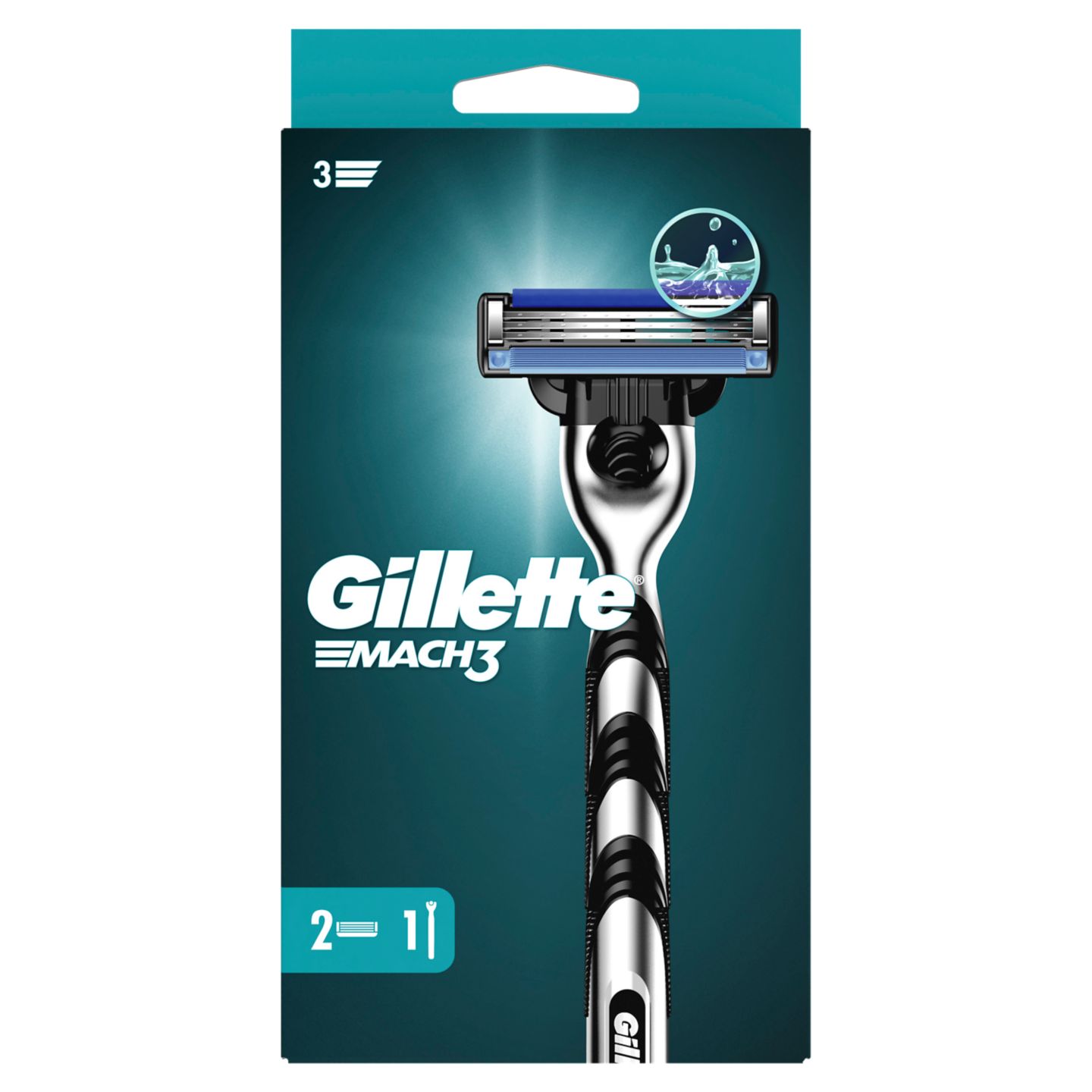 Самобръсначка Mach 3 с 2 ножчета (Gillette)