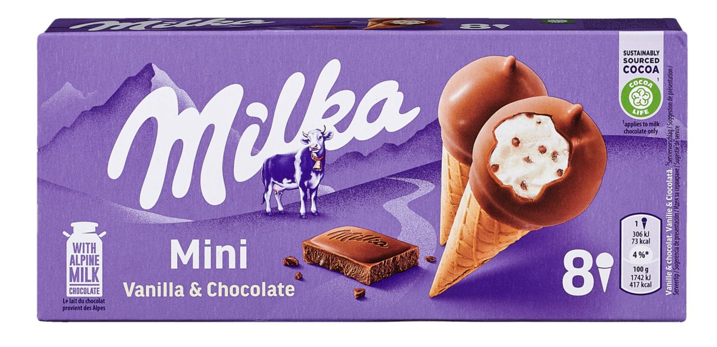 Сладолед различни вкусове (MILKA/ OREO/ TOBLERONE)