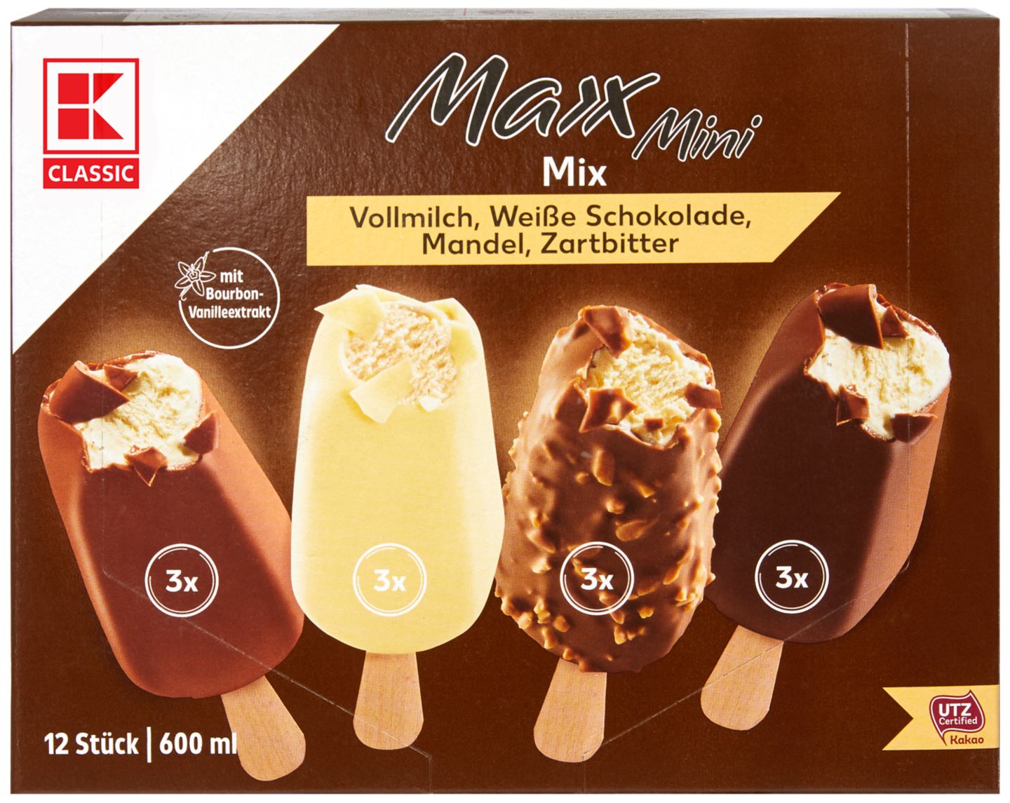 Сладолед на клечка Mini-Maxx различни вкусове (K-Classic)