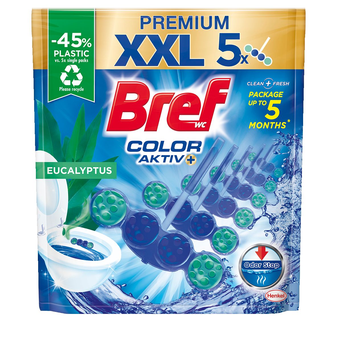 WC ароматизатор 5x50гр или 6х50гр (Bref)