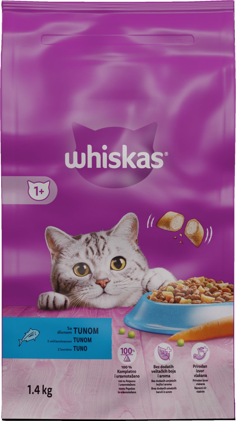 Суха храна за котки различни видове (Whiskas)