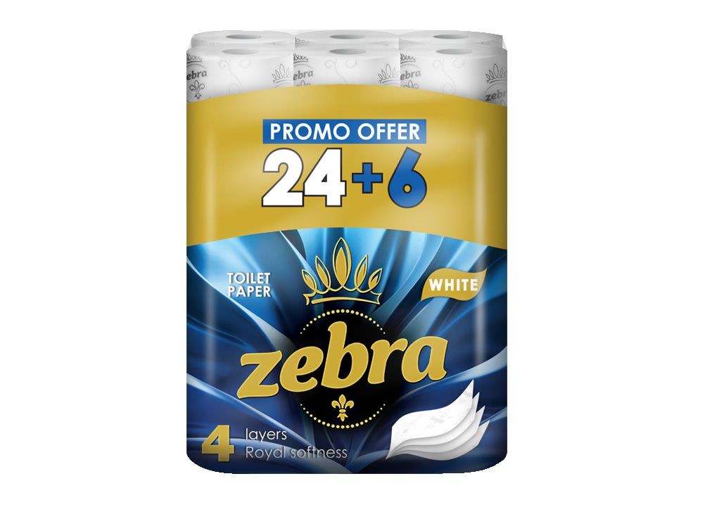 Тоалетна хартия различни видове (Zebra)