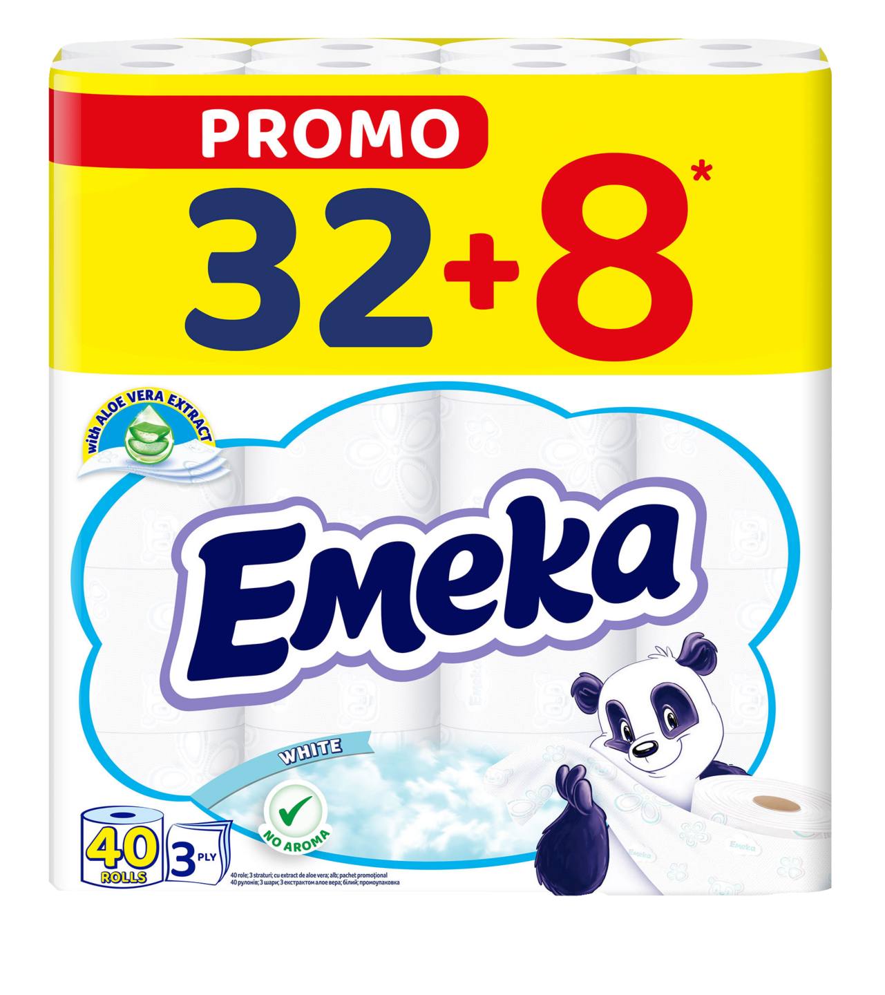 Тоалетна хартия 32+8 бр. (EMEKA)