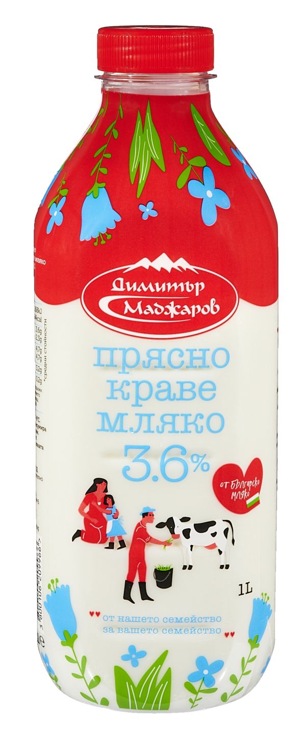 Прясно мляко 3,6% масленост (Димитър Маджаров)