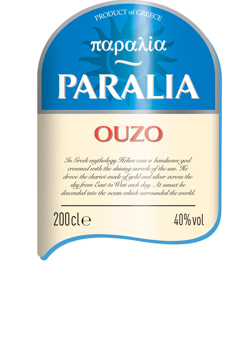 Узо 40% vol (PARALIA)