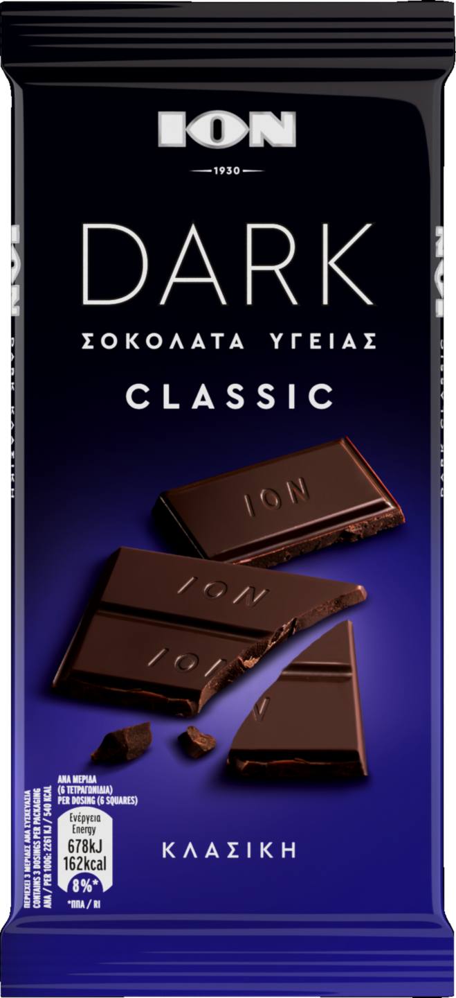 Натурален шоколад 90 г (ION DARK)
