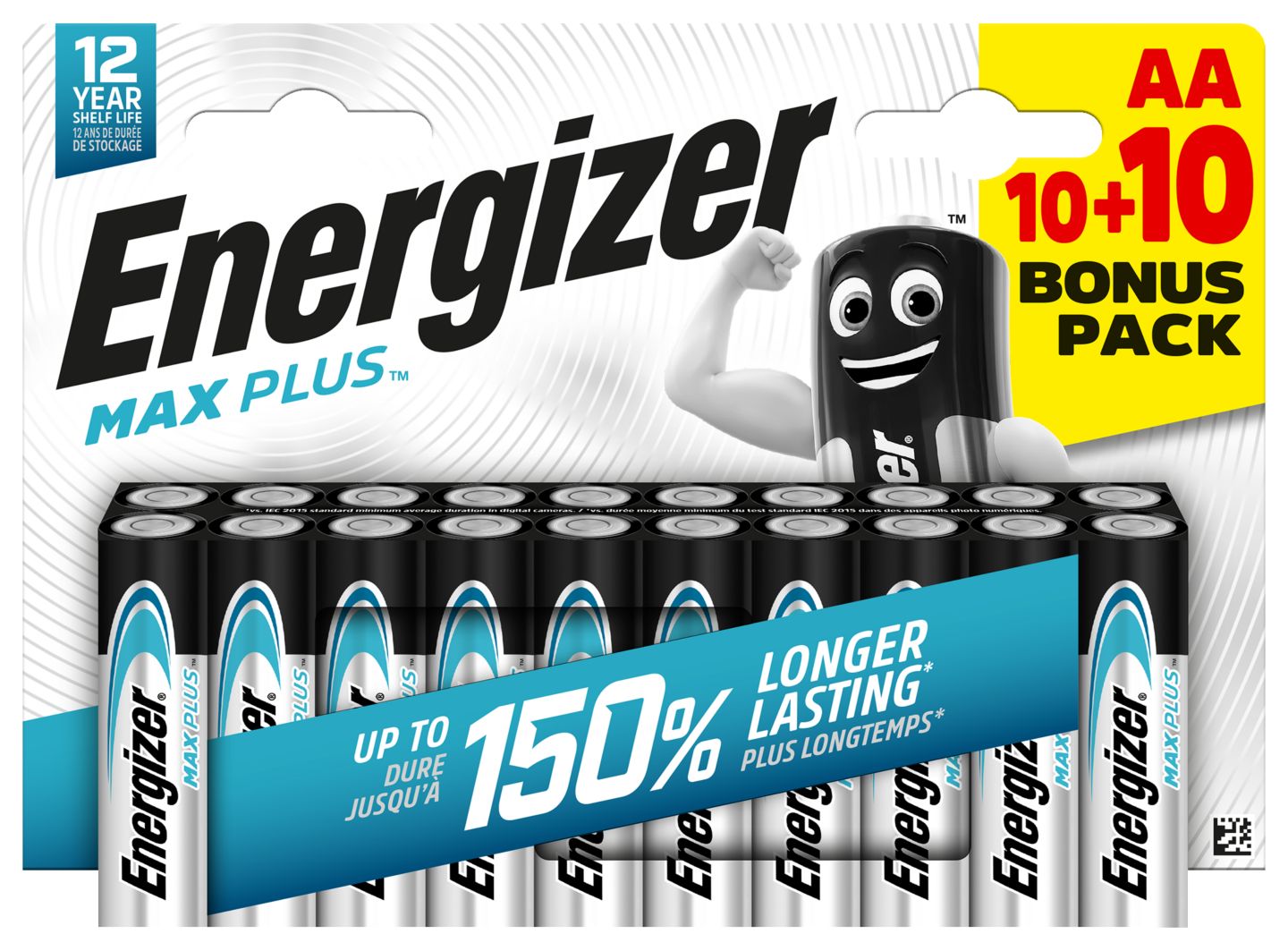 Батерии AA 10+10 или ААА 10+10 (Energizer)