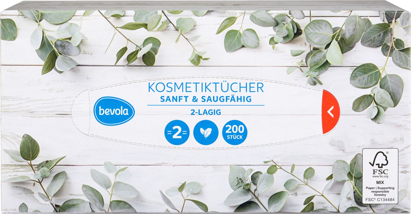 Козметични кърпички двупластови или трипластови (BEVOLA)