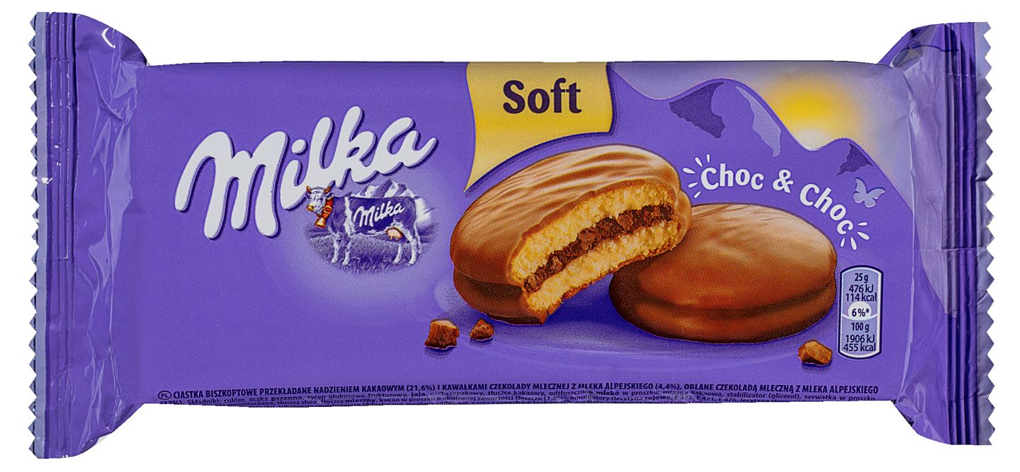 Бисквити Choc&Choc (Milka)