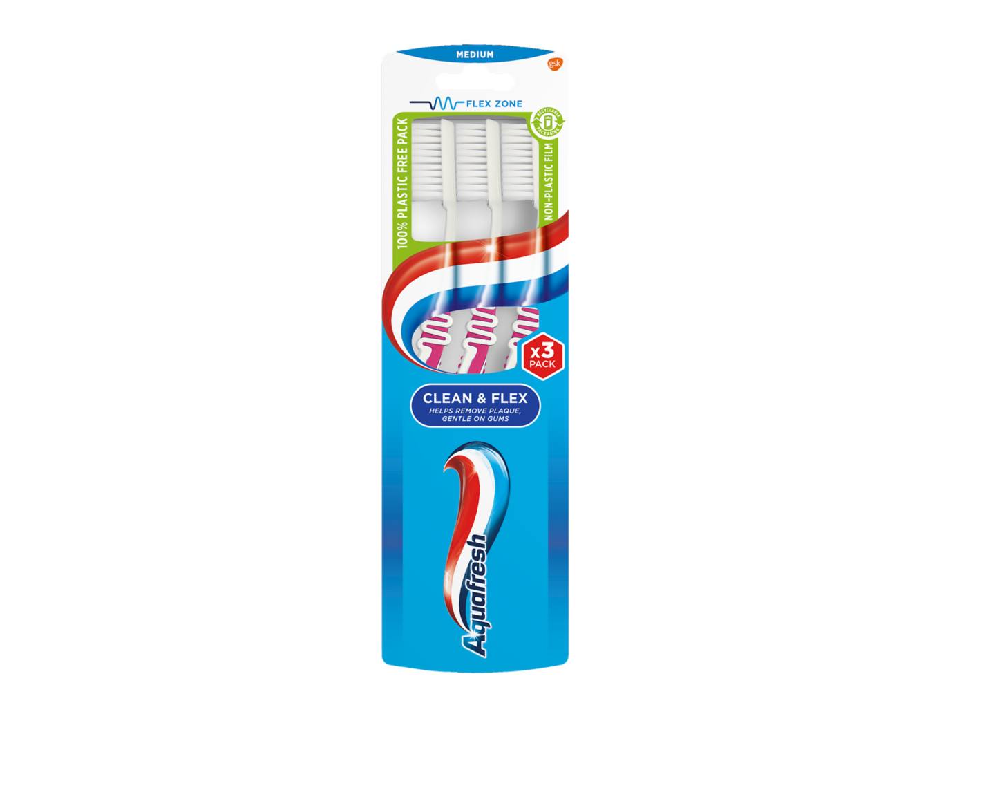 Четка за зъби Flex Trio Pack (Aquafresh)