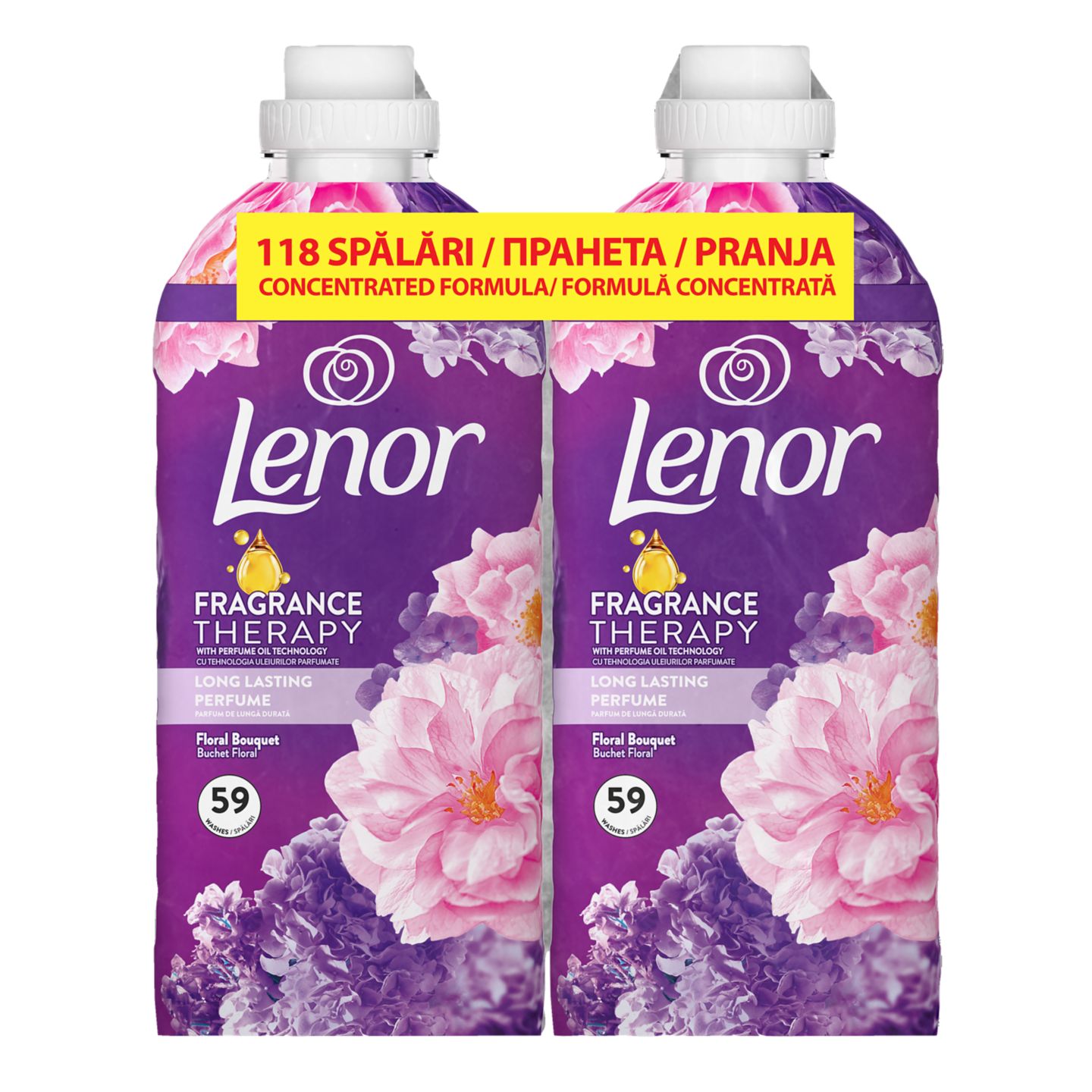 омекотител Floral Bouquet 2x59 пранета (Lenor)