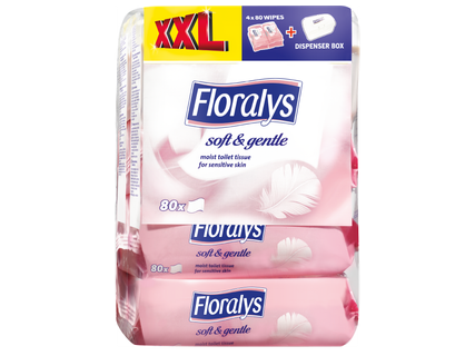 FLORALYS Влажна тоалетна хартия XXL