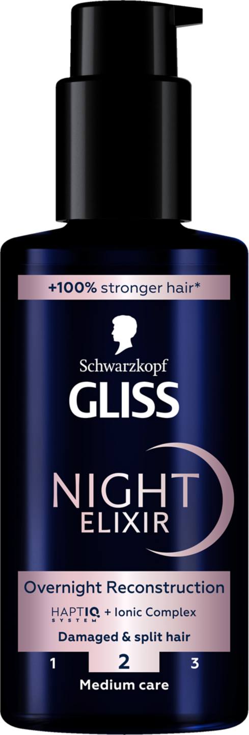 Нощен еликсир за коса различни видове (GLISS)