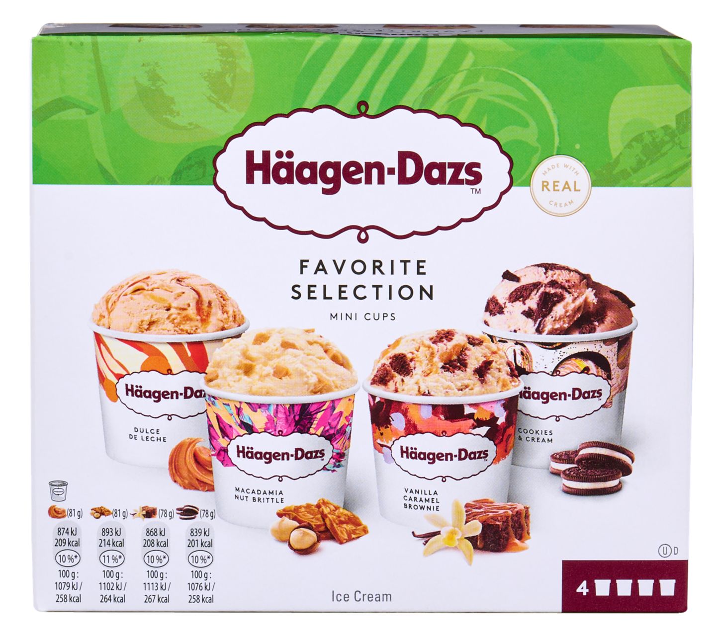 Сладолед различни вкусове (Häagen Dazs)