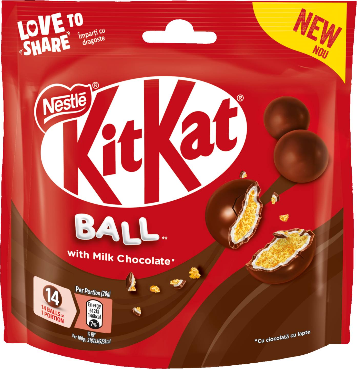 Топчета с шоколад, дражета или минивафли (KitKat Ball/Smarties/Nesquik)