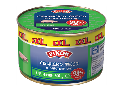 PIKOK Свинско месо в собствен сос XXL