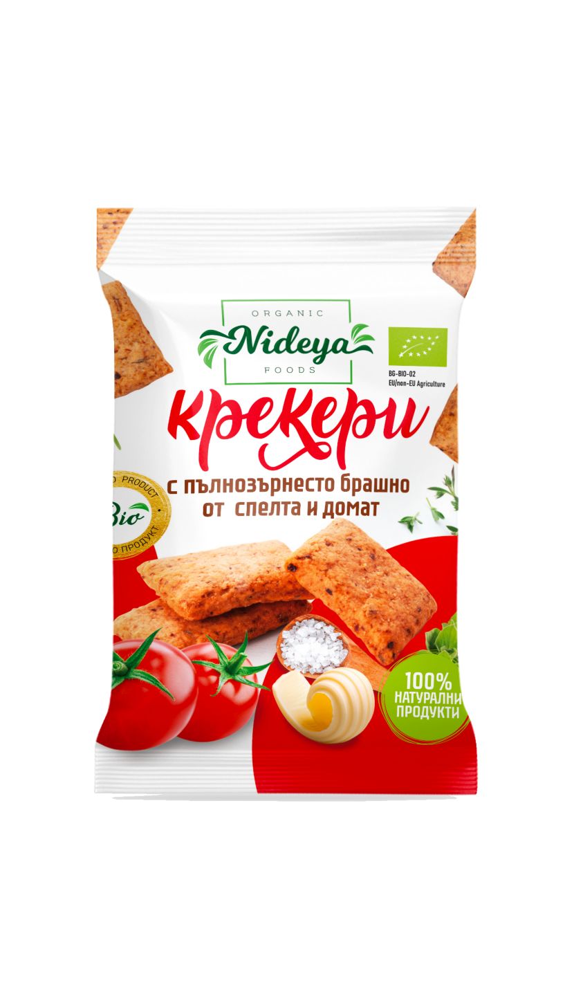 Биокрекери спелта и домат (НИДЕЯ)