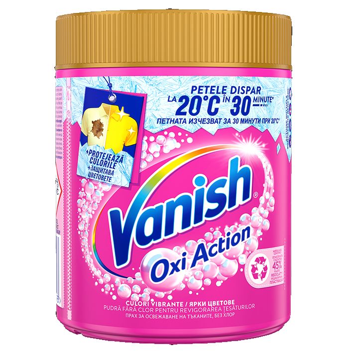 препарат против петна за цветни и бели тъкани (Vanish OXI)