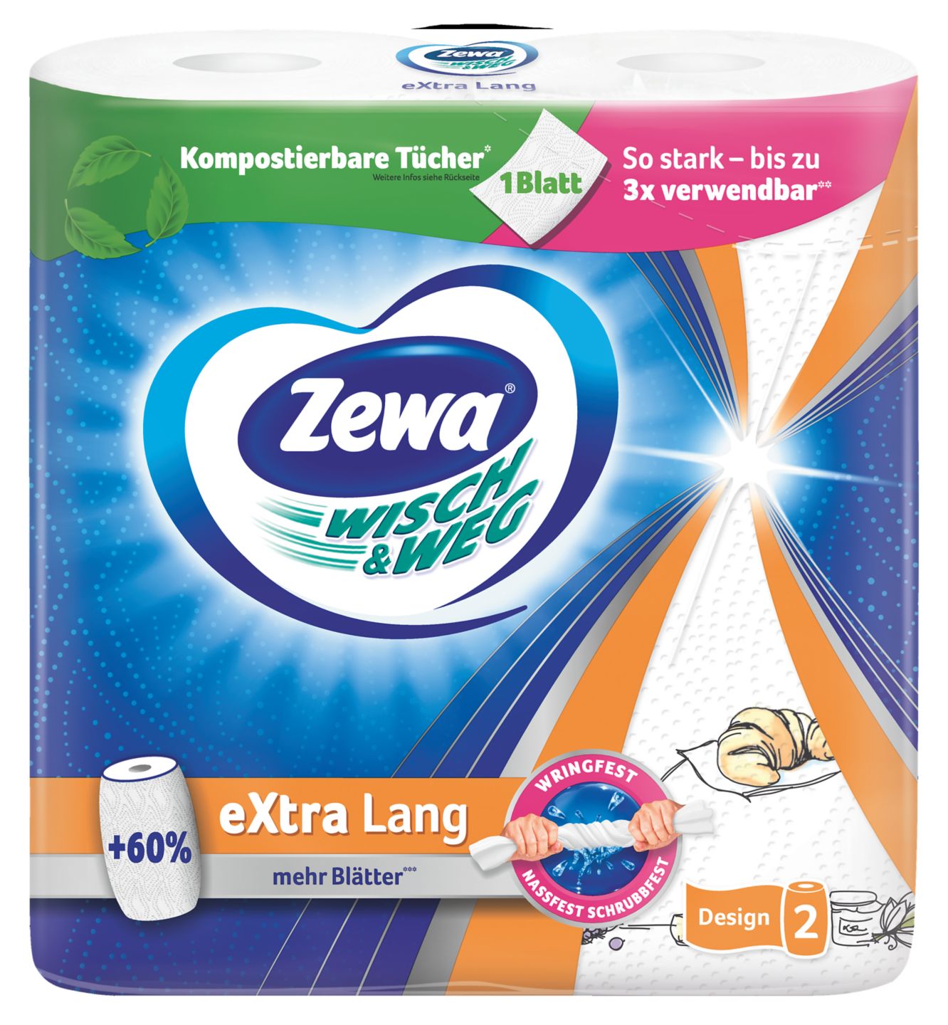 Кухненска ролка Wisch&Weg различни видове (Zewa)
