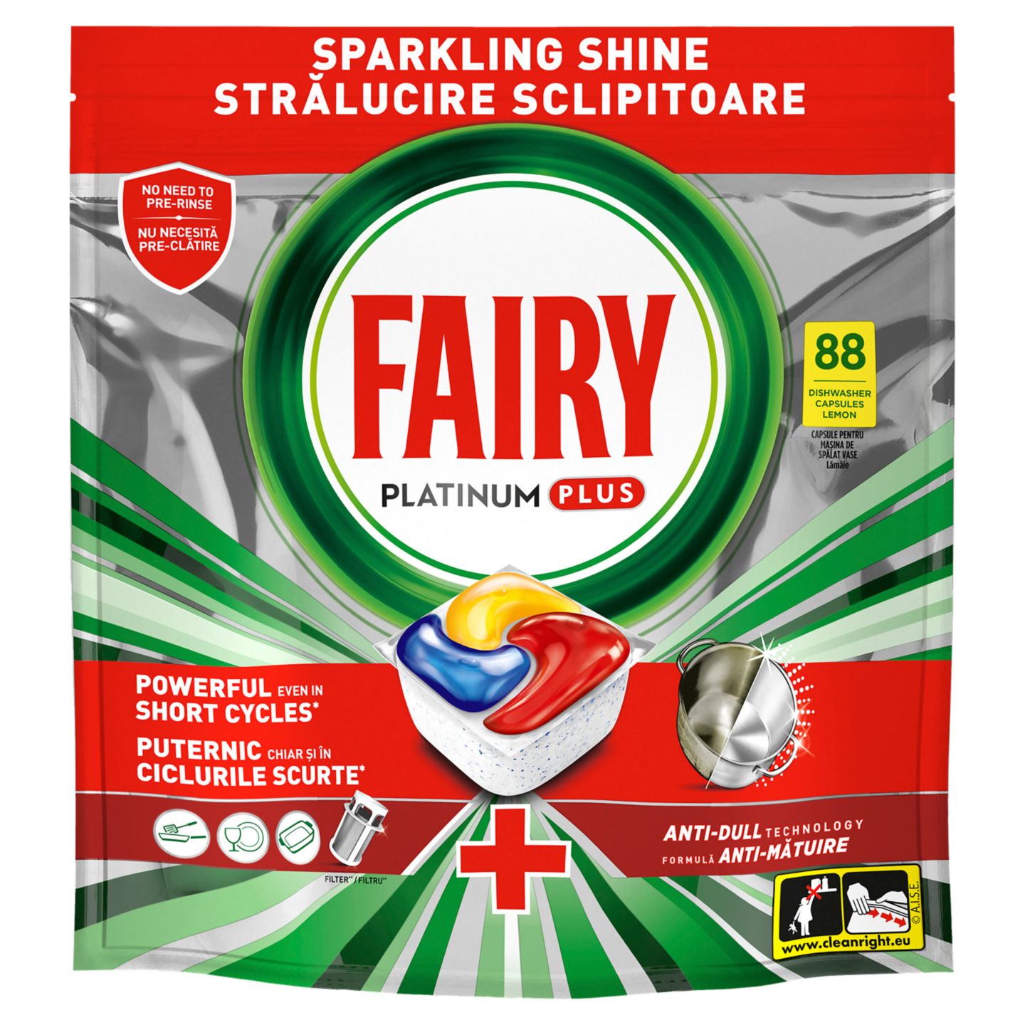 табл. за съдомиялна XXL Platinum Plus , 88 бр. (Fairy)