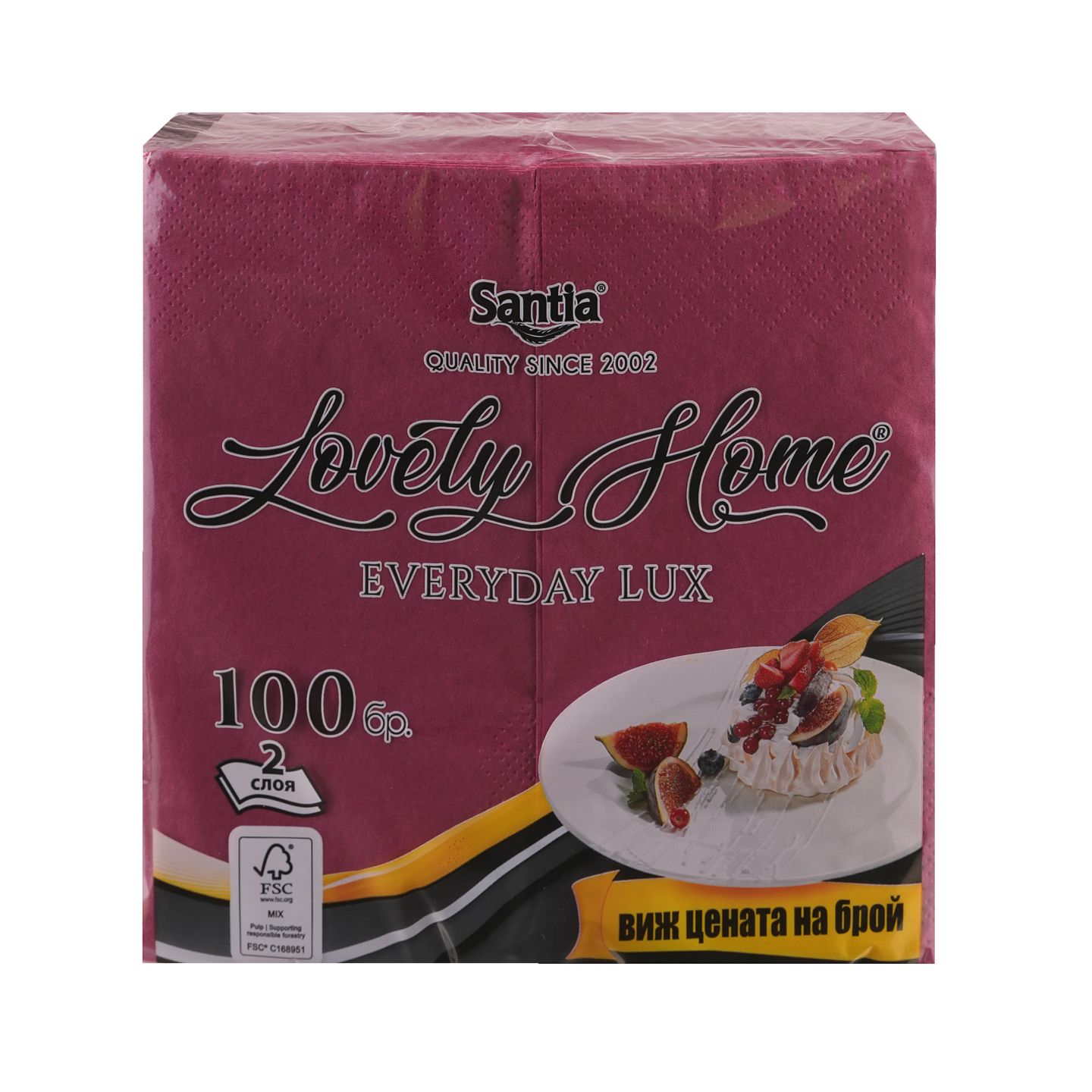 Салфетки 100 бр. (LOVELY HOME)