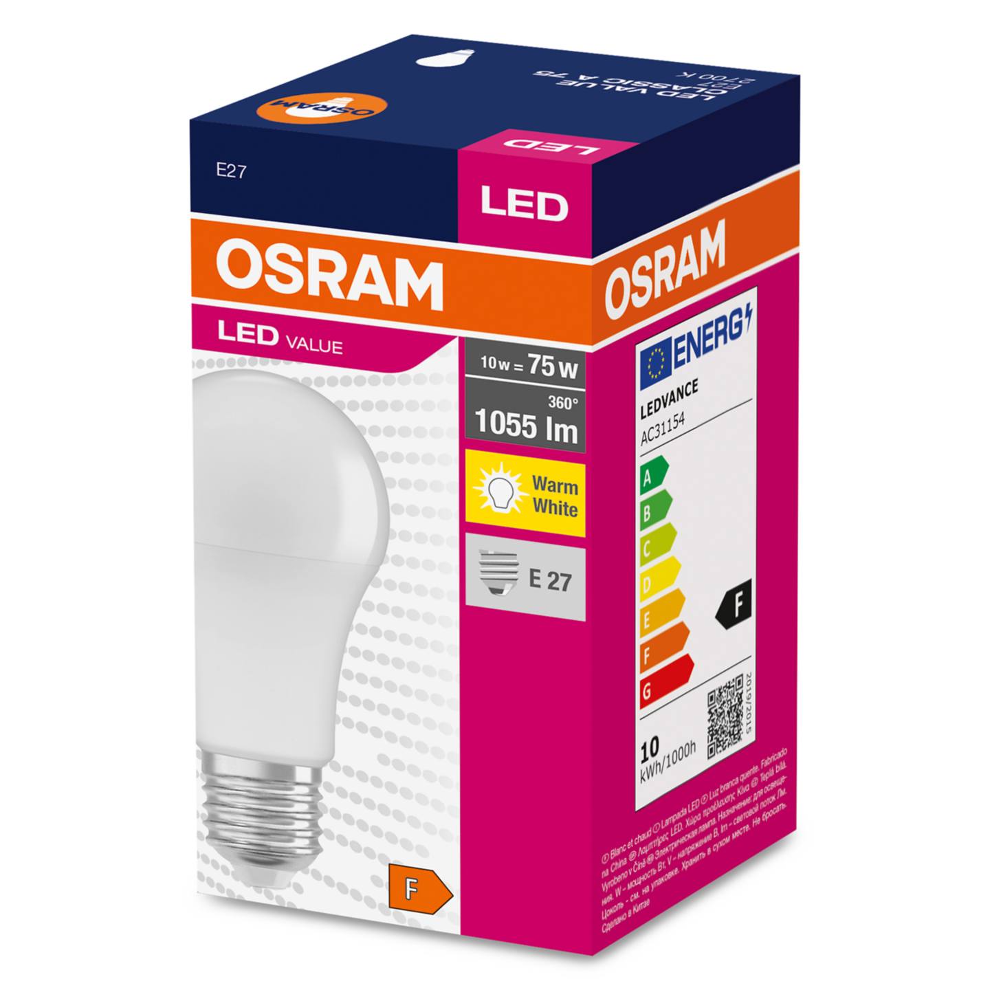 LED VALUE лампа Е27 (Osram)