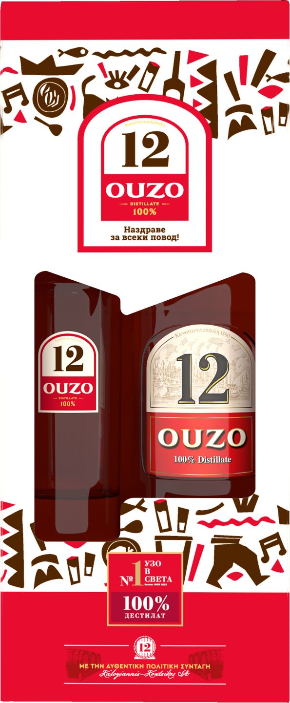 Узо + чаша (Ouzo 12)